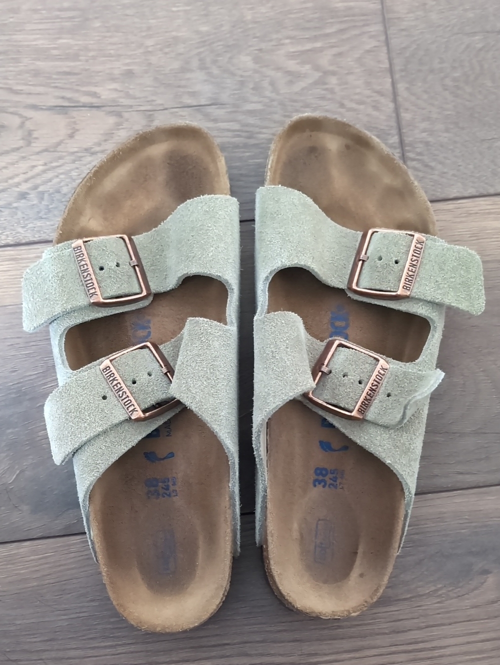 Birkenstock Arizona Soft Footbed Sandals - Suede Taupe